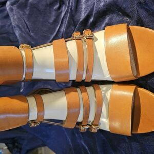 Elegant Tan Strappy Women's Sandals